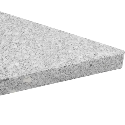 vidaXL Lawn & Garden* Umbrella Weight Plate Granite 33.1 Lb Triangular Gray