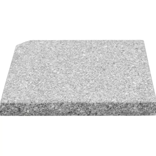 vidaXL Lawn & Garden* Umbrella Weight Plate Granite 55.1 Lb Square Gray