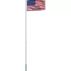 vidaXL Decor* Us Flag And Pole Aluminum 19.7'