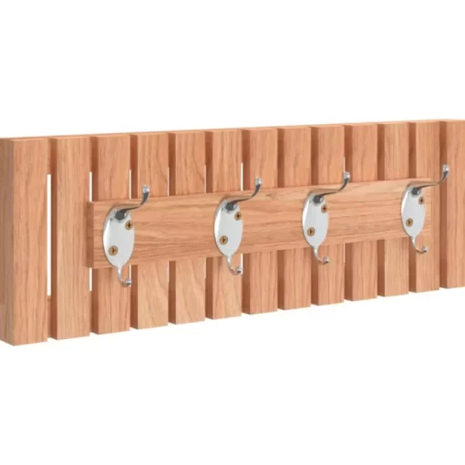 vidaXL Bathroom Accessories* Wall Hanger 16.5"X3.3"X5.5" Solid Wood Walnut