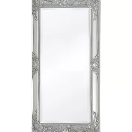 vidaXL Decor* Wall Mirror Baroque Style 39.4"X19.7" Silver