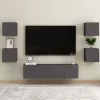 vidaXL Tv Benches & Tv Stands* Wall Mounted Tv Stand Gray 12