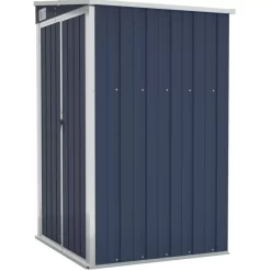 vidaXL Lawn & Garden* Wall-Mounted Garden Shed Anthracite 46.5"X39.4"X70.1" Steel