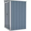 vidaXL Lawn & Garden* Wall-Mounted Garden Shed Gray 46.5