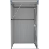 vidaXL Lawn & Garden* Wall-Mounted Garden Shed Gray 46.5