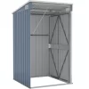 vidaXL Lawn & Garden* Wall-Mounted Garden Shed Gray 46.5