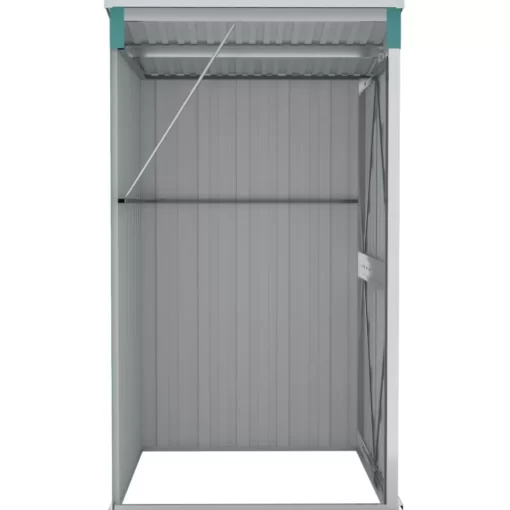 vidaXL Lawn & Garden* Wall-Mounted Garden Shed Green 46.5"X39.4"X70.1" Galvanized Steel