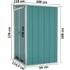 vidaXL Lawn & Garden* Wall-Mounted Garden Shed Green 46.5