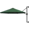 vidaXL Lawn & Garden* Wall-Mounted Parasol With Metal Pole 118.1