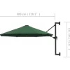 vidaXL Lawn & Garden* Wall-Mounted Parasol With Metal Pole 118.1