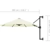 vidaXL Lawn & Garden* Wall-Mounted Parasol With Metal Pole 118.1