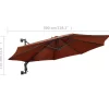 vidaXL Lawn & Garden* Wall-Mounted Parasol With Metal Pole 118.1