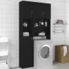 vidaXL Household Appliance Accessories* Washing Machine Cabinet Set Black Engineered Wood