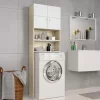 vidaXL Household Appliance Accessories* Washing Machine Cabinet White And Sonoma Oak 25.2