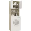 vidaXL Household Appliance Accessories* Washing Machine Cabinet White And Sonoma Oak 25.2