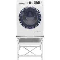 vidaXL Household Appliance Accessories* Washing Machine Pedestal With Pull-Out Shelf White