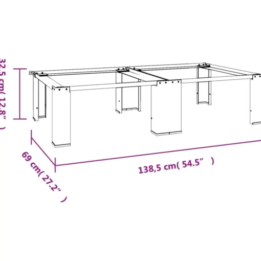 vidaXL Household Appliance Accessories* Washing Machine Pedestal With Pull-Out Shelf White