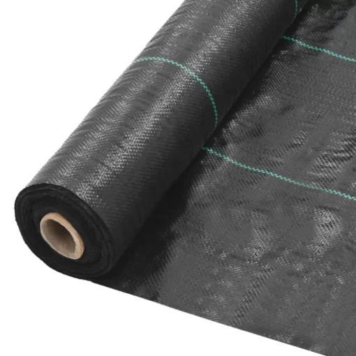 vidaXL Lawn & Garden* Weed & Root Control Mat Pp 3.3'X32.8' Black