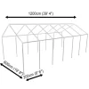 vidaXL Lawn & Garden* White Party Tent 39.4'X19.7'