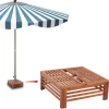 vidaXL Lawn & Garden*Wooden Parasol Stand Cover